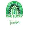 Une joyeuse enseignante préscolaire Saint-Patrick