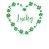 Clover Heart Four-leaf Clover Lucky