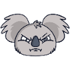 Koala morning grouch angry evil koala bear