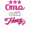 Oma mit Herz Großmutter