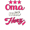 Oma mit Herz Großmutter