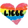 Lgbt Spruch Liebe Herz Beziehung Regenbogen