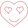 Face heart hearts