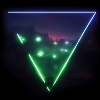 Trippy Dystopian Landscape Triangle