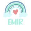Emir Name Rainbow Baby
