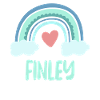 Finley Name Rainbow Baby