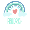 Friedrich Name Rainbow Baby