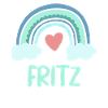 Fritz Name Rainbow Baby