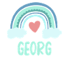 Georg Name Rainbow Baby
