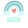 Gustav Name Rainbow Baby
