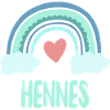Henne's Name Rainbow Baby