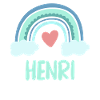 Henri Name Rainbow Baby