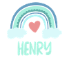 Henry Name Rainbow Baby