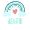 Henrik Name Rainbow Baby