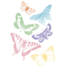 Bunte Schmetterlinge