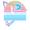 Tuna fishing fisherman retro