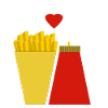 French fries & ketchup