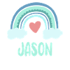 Jason Name Rainbow Baby