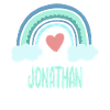Jonathan Name Rainbow Baby
