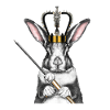 Rabbit Sceptre Queen Crown