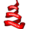 Wikinger Wimpel oder Banner rot