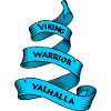 Viking pennant or banner blue
