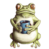 Café de grenouille crapaud