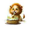 Lion Birthday Cake
