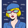 Chill Pop Art Lady