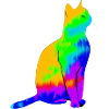 Katze bunt süß niedlich Geschenkidee