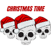 Christmas with skull