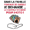Contrôle technique moto manifestation humour