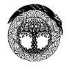 Celtic tree in a circle