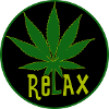 Hanfblatt Relax chilliges Design