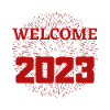Welcome 2023 red