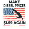 Produire diesel 1,59 $ à nouveau