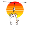 Le chat attrape le poisson