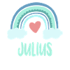 Julius Name Rainbow Baby