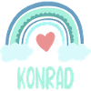 Konrad Name Rainbow Baby