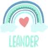 Leander Name Rainbow Baby