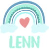Lenn Name Regenbogen Baby