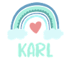 Karl Name Rainbow Baby