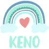 Keno Name Rainbow Baby