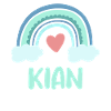 Kian Name Rainbow Baby