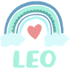 Leo Nom Rainbow Baby