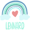 Lennard Name Rainbow Baby