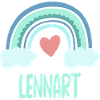 Lennart Nom Rainbow Baby