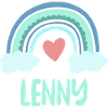 Lenny Name Rainbow Baby