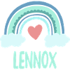 Lennox Name Rainbow Baby