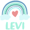 Levi Nom Rainbow Baby